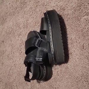 Doc Marten Voss Quad Leather Strap Womens Platform Sandals